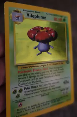 Vileplume 15/64 Jungle Set Error Additional Ink - Printer Hickey Pokemon Card - Image 2
