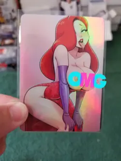 JESSICA RABBIT SEXY WAIFU FOIL CUSTOM ANIME CARD - Image 1
