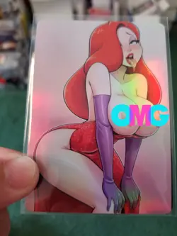 JESSICA RABBIT SEXY WAIFU FOIL CUSTOM ANIME CARD - Image 2