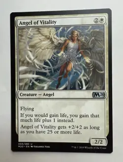 1x Angel of Vitality Core Set 2020 M20 LP MTG Magic the Gathering - Image 1
