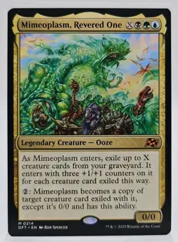 Mimeoplasm, Revered One (MYTHIC) #214 MTG Aetherdrift DFT Magic NM TCG - Image 1