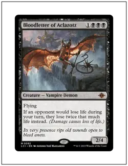 1x Bloodletter of Aclazotz, Lost Caverns of Ixalan, Magic MTG NM - Image 1
