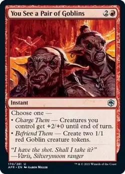 Foil - You See a Pair of Goblins - 170 / NM / English MTG - Image 1