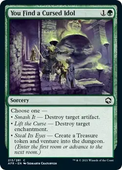 Foil - You Find a Cursed Idol - 213 / NM / English MTG - Image 1