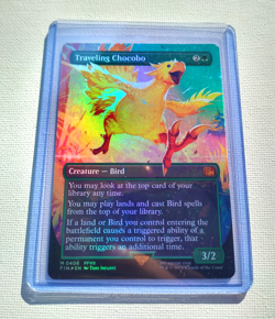 Traveling Chocobo (Borderless) (NM FOIL) MTG Magic The Gathering: Final Fantasy - Image 1