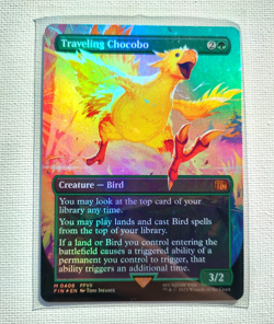 Traveling Chocobo (Borderless) (NM FOIL) MTG Magic The Gathering: Final Fantasy - Image 2