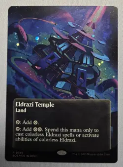 Eldrazi Temple - (Borderless) (Galaxy FOIL) Edge of Eternities MTG NM - Image 1