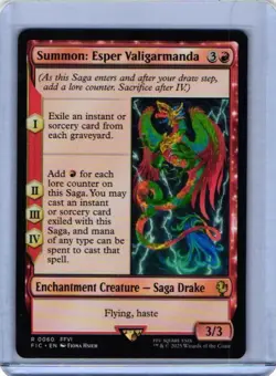 NM Summon: Esper Valigarmanda, MTG, Final Fantasy Commander, Magic, 60 - Image 1