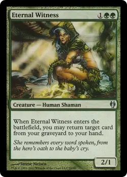 ETERNAL WITNESS x1 mtg NM Izzet v Golgari 1 Unc Duel Deck - Image 1