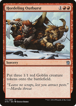 HORDELING OUTBURST x4 mtg NM 0 4 Unc - Image 1