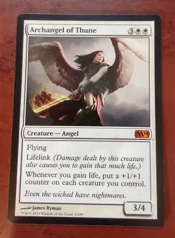 ARCHANGEL OF THUNE x1 mtg NM M14 Magic Core 2014 Mythic (#4) - Image 1