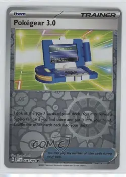 Pokegear 30 Reverse Foil Pokemon SV01: Scarlet & Violet #186 - Image 1