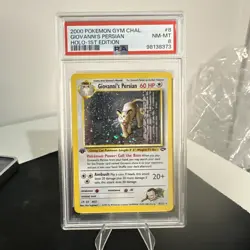 Pokemon Gym Challenge 1st Edition Holo Rare #8 Giovanni's Persian PSA 9 - Image 1