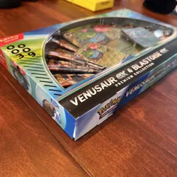 Pokemon TGC Venusaur ex and Blastoise ex Premium Collection GameStop IN HAND - Image 3