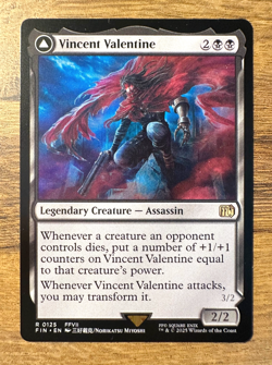 Magic MTG Final Fantasy Vincent Valentine #125 FIN *NON-FOIL* Rare - Image 1