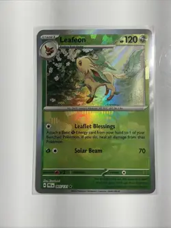 Leafeon (Master Ball Pattern) 005/131 Sv: Prismatic Evolutions Holo Pokemon TCG - Image 1