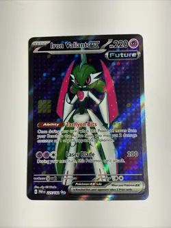 Iron Valiant ex 225/182 Sv04: Paradox Rift Holo Pokemon TCG Full Art Ultra Rare - Image 1