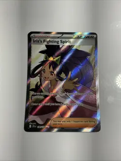 Iris's Fighting Spirit 180/159 Sv09: Journey Together Holo Pokemon Trainer Ultra - Image 1