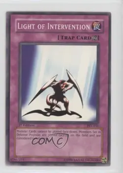 Light of Intervention 1st Ed. YuGiOh Pharaoh's Servant #PSV-031 2002 - Image 1