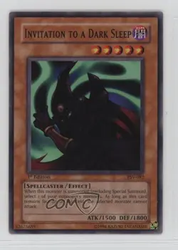 Invitation to a Dark Sleep 1st Ed. YuGiOh Phroh's Servnt #PSV-082 2002 - Image 1
