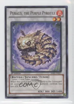 Puralis the Purple Pyrotile 1st Ed. YuGiOh Shadow Specters #SHSP-EN057 - Image 1