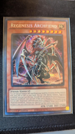 Yugioh Regenesis Archfiend ALIN-EN016 - Secret Rare 1st Edition NM - Image 1