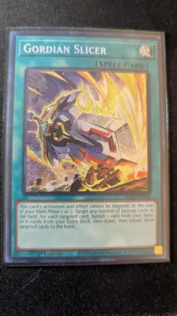 Yugioh Gordian Slicer Secret Rare ALIN-EN066 Near-Mint 1st Edition - Image 1