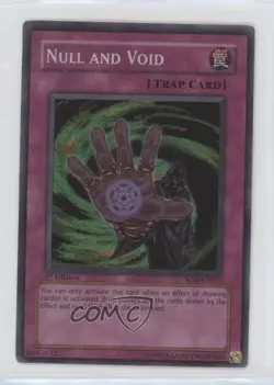 SR - Null and Void 1st Ed. YuGiOh Soul of the Duelist #SOD-EN057 2004 READ - Image 1