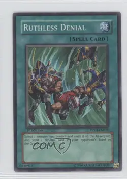 Ruthless Denial (Super Rare) 1st Ed. YuGiOh Zane Truesdale Duelist Pack 2007 - Image 1