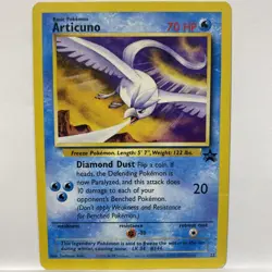 Articuno 22 Black Star Promos Non Holo Legendary WoTC Pokemon Card MP - Image 1