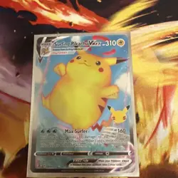 Pokemon Pikachu TCG Surfing VMAX Celebrations Holo Ultra Rare Card 009/025 - Image 1