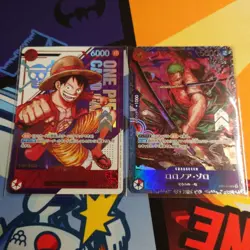 Luffy Zoro ST21-014 015 SR Flagship Battle Promo Set One Piece Card Unopened - Image 1