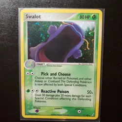 Swalot 11/100 EX Crystal Guardians Holo Rare Vintage Pokemon TCG Card - Image 1