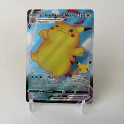 Surfing Pikachu VMAX 009/025 Pokemon Celebrations Sword Shield Rare Card MINT 🔥 - Image 1