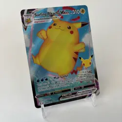 Surfing Pikachu VMAX 009/025 Pokemon Celebrations Sword Shield Rare Card MINT 🔥 - Image 3