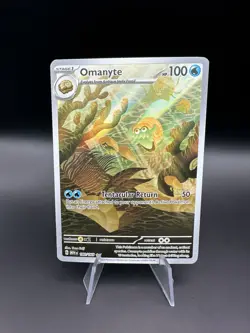 Omanyte Illustration Rare 180/165 Scarlet & Violet 151 Pokemon Card Near Mint - Image 1