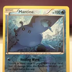 POKEMON Trading Card Basic Mantine HP100 Healing Wave Dwindling Wave 27/114 - Image 4