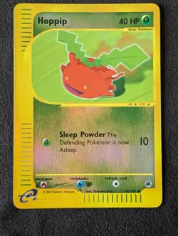 Pokemon Hoppip e-Card 101/165 Reverse Holofoil Trading Card 2002 - Image 1