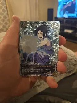 Naruto TCG Sasuke Uchiha Limited Edition Full Art Foil Promo Card PR-068 - Image 1