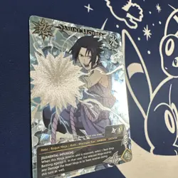 Naruto TCG Sasuke Uchiha Limited Edition Full Art Foil Promo Card PR-068 - Image 3