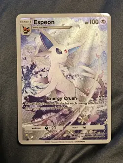 Espeon Pokemon TCG Pocket Eevee Grove Custom Textured Fanart Card - Image 1