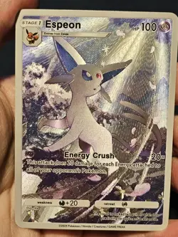 Espeon Pokemon TCG Pocket Eevee Grove Custom Textured Fanart Card - Image 2