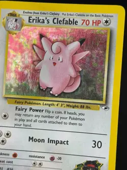 ERIKA'S CLEFABLE Gym Heroes POKEMON Holo 2003 Trading Card 3/132 TCG English - Image 4
