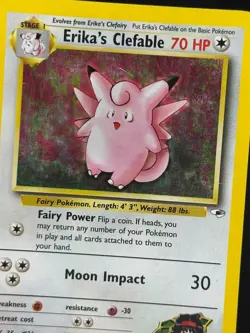 ERIKA'S CLEFABLE Gym Heroes POKEMON Holo 2003 Trading Card 3/132 TCG English - Image 5