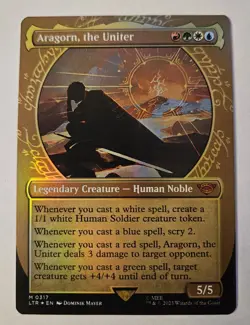 Aragorn, the Uniter (Showcase) MTG: the Lord of the Rings Foil - Image 1