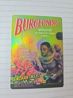 MTG Edge Of Eternities Burgeoning 0126 Foil Mythic Showcase Magic The Gathering - Image 1