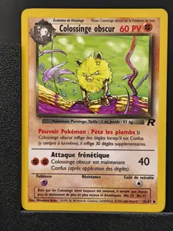 Carte Pokemon Colossinge Obscur 43/82 Edition 2 Team Rocket Wizards 1 - Image 2