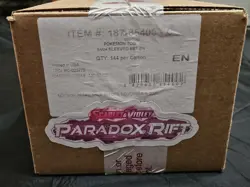 Pokemon SV04 Paradox Rift Factory Sealed Sleeved booster 144 Pack Case - Image 1