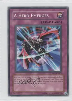 A Hero Emerges Unlimited YuGiOh Duelist Pack: Jaden Yuki #DP1-EN025 2006 READ - Image 1