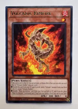 Yu-Gi-Oh Volcanic Rimfire LD10-EN020 Soulburning Volcano Yugioh - Image 1